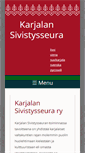 Mobile Screenshot of karjalansivistysseura.fi